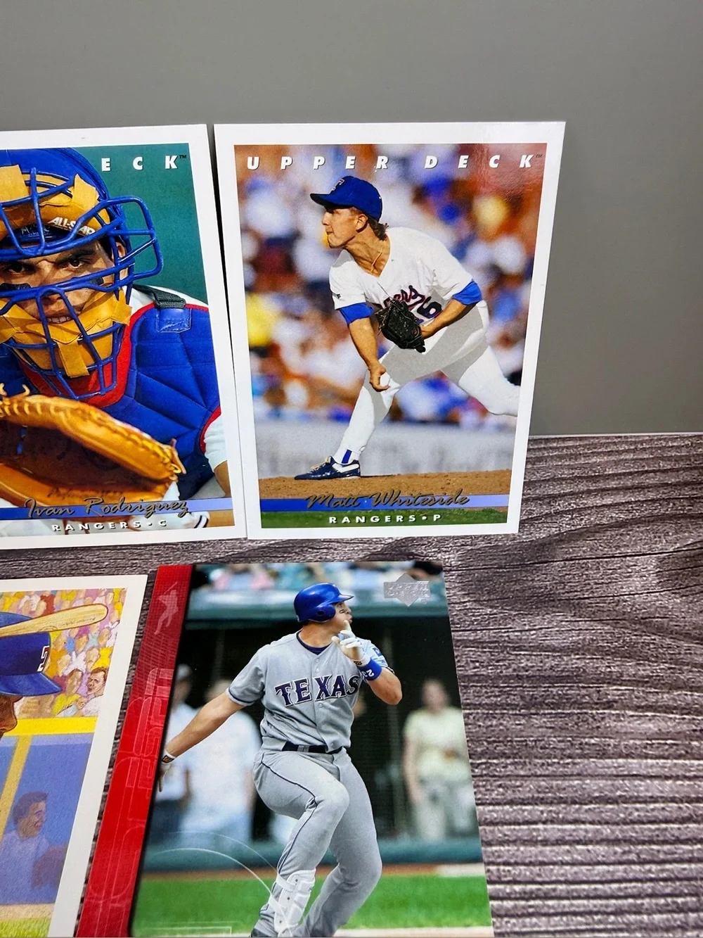 Texas Rangers Baseball Card Lot of 7 Ivan Rodriguez Teixeira UD